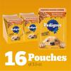 imagePedigree Chopped Ground Dinner Adult Soft Wet Dog Food 16Count Beef Bacon and Cheese Flavors 35 oz PouchesBeef  Bacon  Cheese