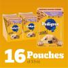 imagePedigree Chopped Ground Dinner Adult Soft Wet Dog Food 16Count Beef Bacon and Cheese Flavors 35 oz PouchesChicken