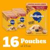 imagePedigree Chopped Ground Dinner Adult Soft Wet Dog Food Bacon and Filet Mignon Flavor 35 oz Pouches 16 Count Pack of 1