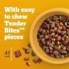imagePedigree with Tender Bites Adult Dry Dog Food Chicken and Steak Flavor 14 lb BagChicken  Steak