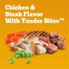 imagePedigree with Tender Bites for Small Dogs Adult Dry Dog Food Chicken and Steak Flavor 14 lb BagChicken  Steak