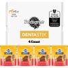 imagePEDIGREE DENTASTIX Dental Dog Treats for Large Dogs Fresh Flavor Dental Bones 519 oz 6 Treats Pack of 7Beef
