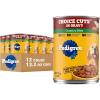 imagePedigree Choice Cuts in Gravy Adult Canned Soft Wet Dog Food Steak ampamp Vegetable 132 oz Cans 12 Count Pack of 1Country Stew