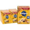 imagePedigree Chopped Ground Dinner Adult Soft Wet Dog Food Bacon and Filet Mignon Flavor 35 oz Pouches 16 Count Pack of 1