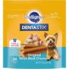 imagePedigree Dentastix Small and Toy Breed Dog Treats Original with Real Chicken 7 24ct Bags 168 Treats Total