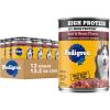 imagePedigree High Protein Wet Dog Food Chicken Duck ampamp Beef Bison Flavor Multipack 132 oz Cans 12 Count Pack of 1Beef  Bison