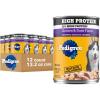 imagePedigree High Protein Wet Dog Food Chicken Duck ampamp Beef Bison Flavor Multipack 132 oz Cans 12 Count Pack of 1Chicken  Duck
