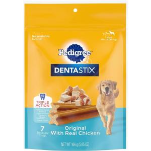 imagePedigree Dentastix Dental Dog Treats for Large Dogs Original with Real Chicken 7 Treats Pack of 14