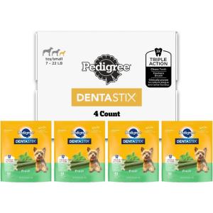 imagePedigree Dentastix Small and Toy Breed Dog Treats Original Beef ampamp Fresh Flavor 236 lb Variety Pack 157 TreatsMint