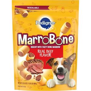 imagePedigree Dry Dog Treats MarroBone Real Beef Flavor 6 lb Bag Pack of 1Beef