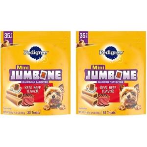 imagePedigree Mini Jumbone Small Dog Treats Beef Flavor 35 Treats Pack of 1Beef