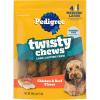 imagePedigree Twisty Chews MediumLarge LongLasting Dog Treats Chicken amp Beef Flavor 917 oz Pouch 4 Count Pack of 5
